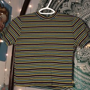 Stripe turtle neck🤩